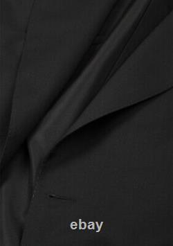 Nouveau Tom Ford Windsor Signature Solid Black Taille De La Combinaison 50 It / 40r U. S