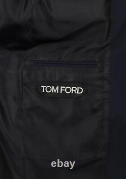 Nouveau Tom Ford Windsor Signature Solid Blue Taille De La Combinaison 52 It / 42r U. S