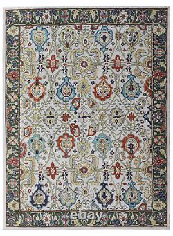 Nouvelle Main Beige Parsian Oriental Laine Faite À La Main Rug & Carpet