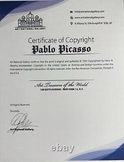Pablo Picasso Print, Gertrude Stein, 1906 Original Signé À La Main & Coa