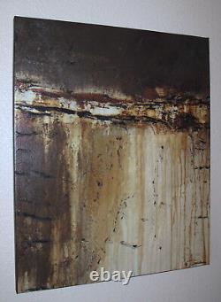 Peinture abstraite sur toile moderne, grande, encadrée, signée, US ELOISExxx