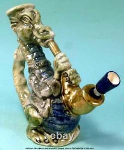Pete Magic Saxophone Dragon Ceramic Rumph Water Hookah Tobacco Pipe, #1867 États-unis
