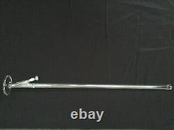 Pipe à eau droite de 58 pouces, 44 mm d'épaisseur, claire