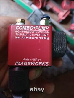 Pompe à main pneumatique Imageworks Combo Pump 500 Fabriquée aux États-Unis