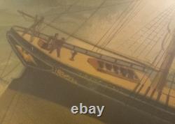 Rare Antiquité Chromolithographie F. E. Buttersworth Go Right Naufrage de San Francisco