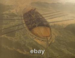 Rare Antiquité Chromolithographie F. E. Buttersworth Go Right Naufrage de San Francisco