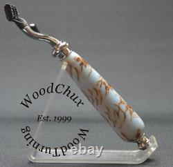 Rasoir de rasage fait main en pomme de pin et résine VOIR VIDÉO 1050