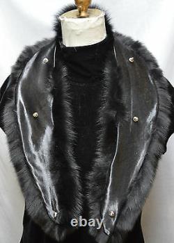 Real Black Fox Fur Collar Hommes Femmes Détachable Nouveau Made In The USA