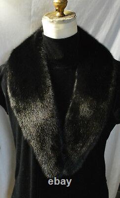 Real Black Mink Fur Collar Hommes Femmes Détachable Nouveau Made In The USA