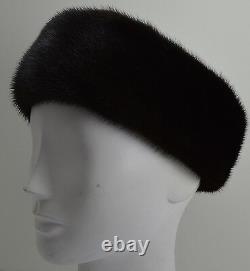 Real Black Mink Fur Headband New (made In The U.s. A.)