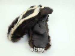Real Skunk Mitts Made In USA (697-10-g3018) K3