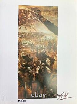Salvador Dali Imprimer La Bataille De Tetuan, 1962 Signé À La Main & Coa