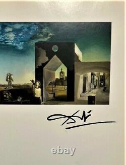 Salvador Dali Imprimer Les Banlieues De Paranoïaque Original Signé À La Main & Aco