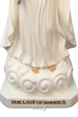 Statue de Notre-Dame d'Amérique de 14 pouces faite à la main en Colombie