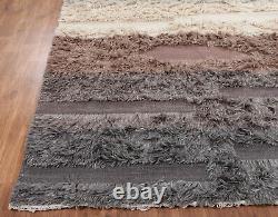 Tapis Beldon Rug USA 5'x8' marron multi fait main en laine tissée à plat Dhurry Rugs & Carpet