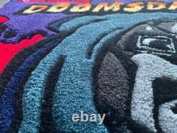 Tapis MF Doom Rug fait main, Tapis à touffes, Couverture d'album Doomsday Hip Hop