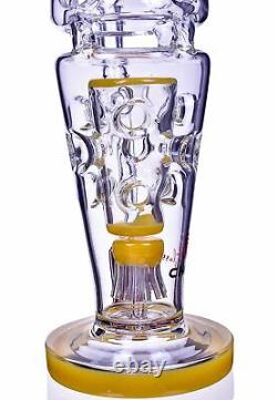 Thick Chill Glass 13 Heavy Sprinkler Perc Bong Unique Hookah Cool Bubbler USA