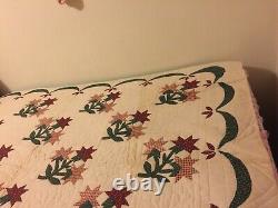 USA Hand Made Full/twin Size Quilt Patchwork / Couette D'application