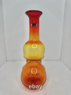 Vase FOG Blenko 2513 Strangs Tangerine conçu par Daniel Chapman