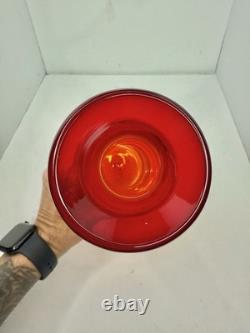 Vase FOG Blenko 2513 Strangs Tangerine conçu par Daniel Chapman