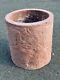 Vase Rond En Béton Rouge De 30 Cm Pour Intérieur/extérieur Sans Trou De Drainage