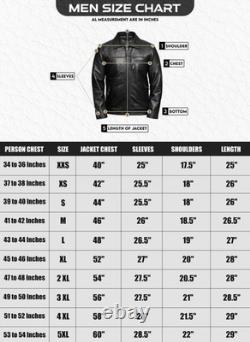 Veste en cuir rouge personnalisée pour homme American Bruiser