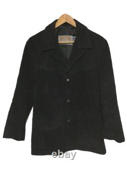Veste pour homme noire d'occasion Schott USA fabriquée à l'Ouest/38